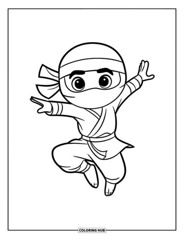 Free Ninja Coloring Sheets PDF for Kids & Adults