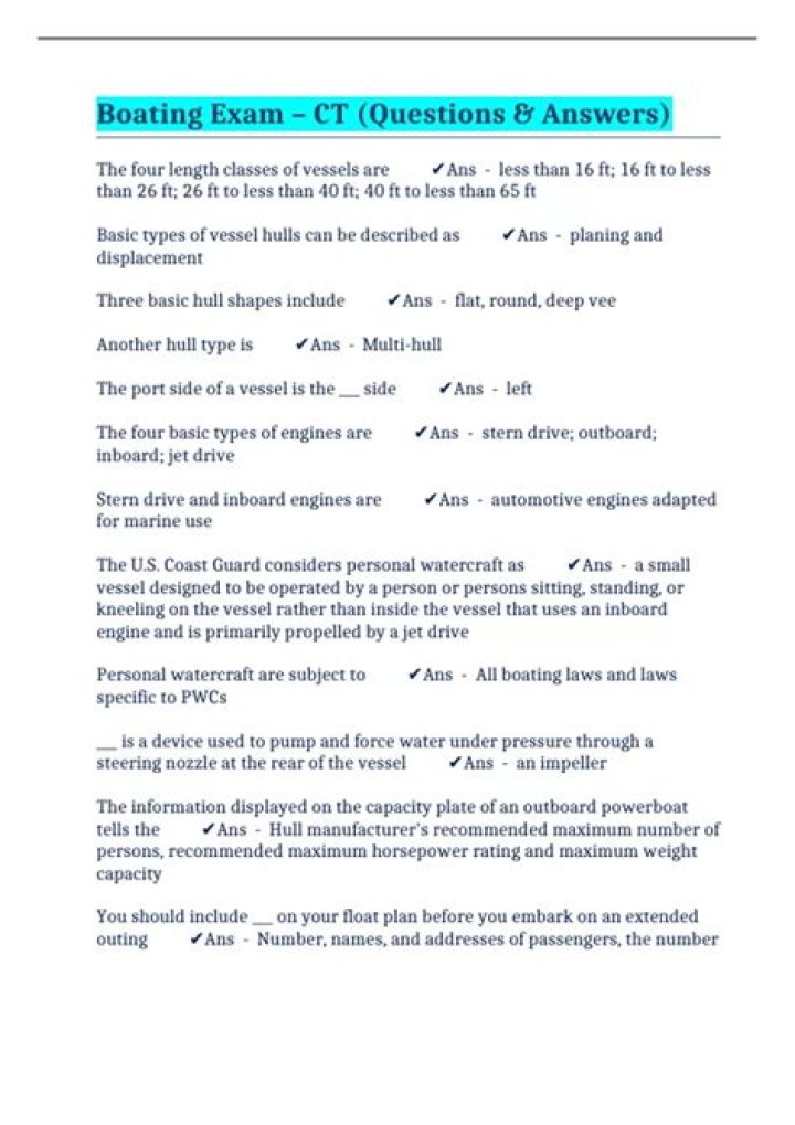 Free NJ Boating Exam Answers PDF – Pass Your Test Today