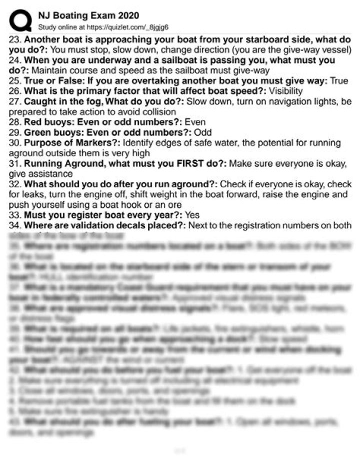NJ Boating Exam Practice Test PDF – Instant Download
