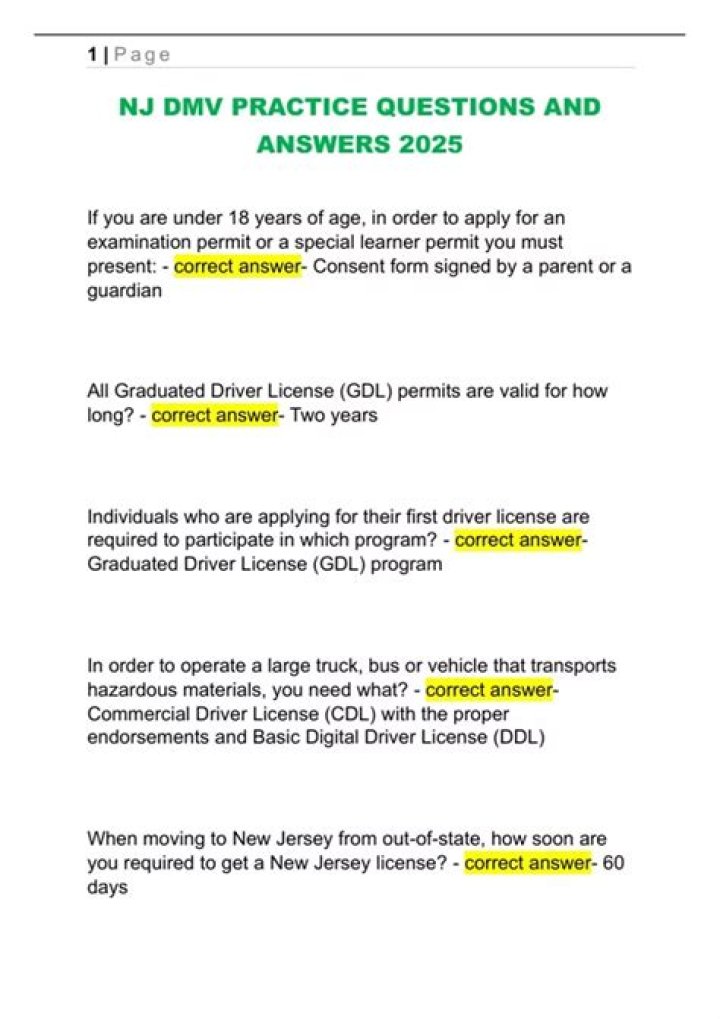 NM DMV Questions and Answers PDF: Complete Study Guide