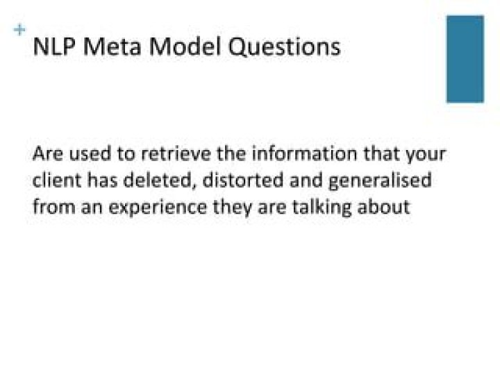 NLP Meta Model Questions PDF: Expert Answers for Practitioners