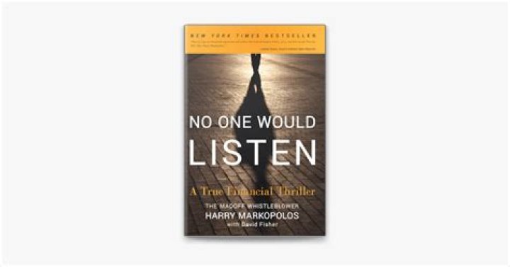 Why No One Would Listen: Harry Markopolos Exposes the Truth in His PDF