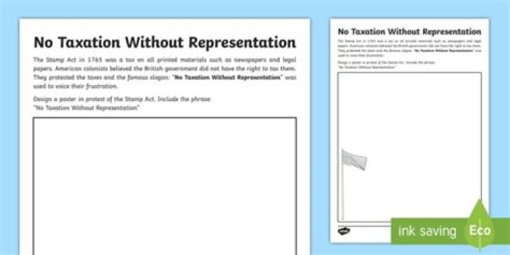 No Taxation Without Representation Worksheet PDF – Free Download