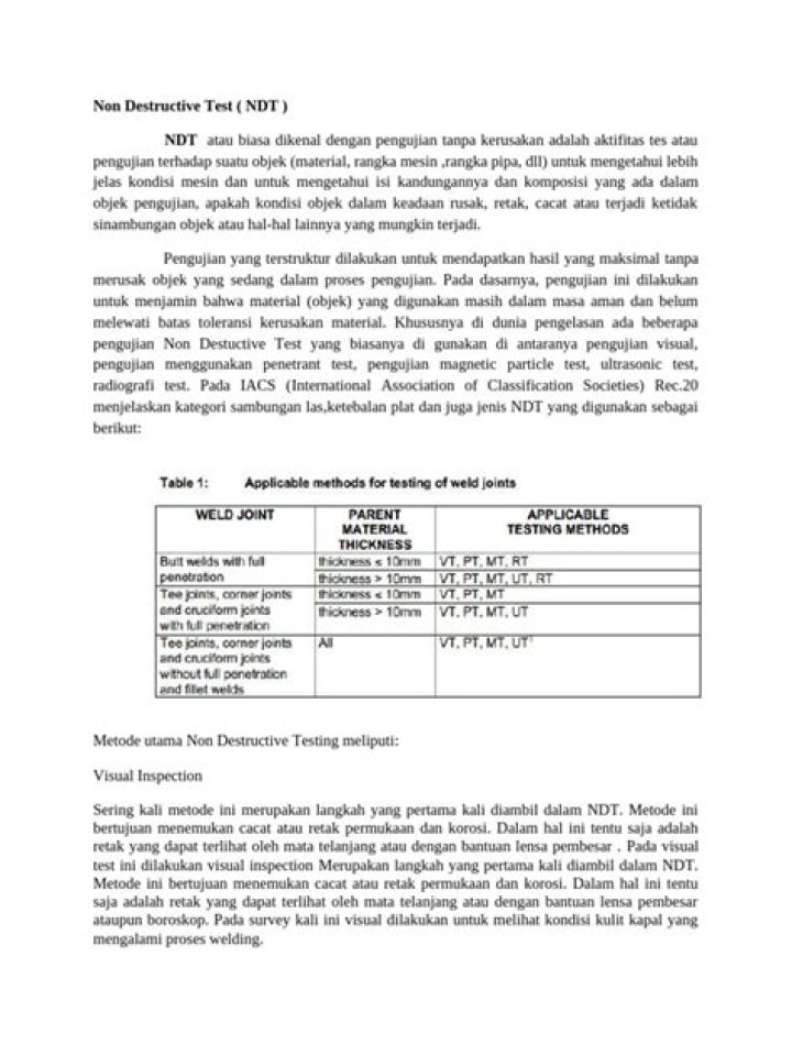 Free Non-Destructive Test PDF for Quality Assurance