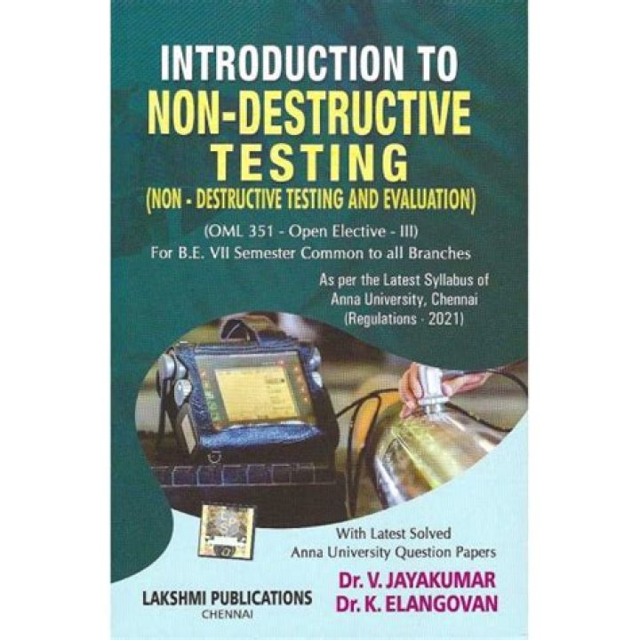 Non Destructive Testing Book by Jayakumar PDF: Complete Guide