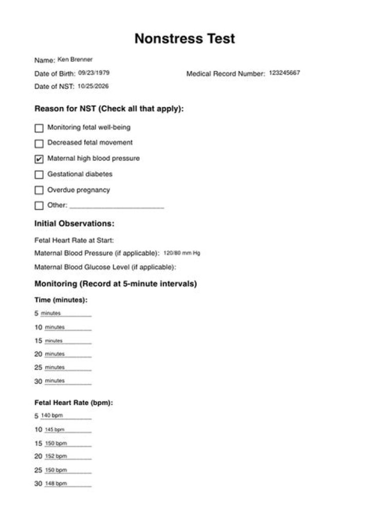 Non-Stress Test Interpretation PDF: Clear Guide & Examples