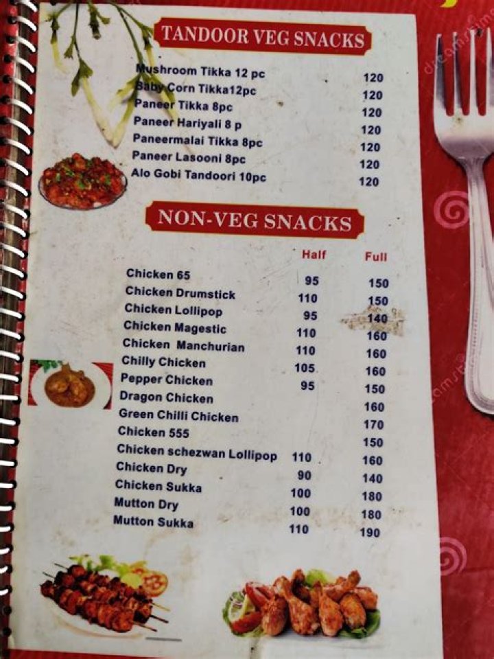 Non Veg Menu List PDF: Full Restaurant Menu & Fast Food Options