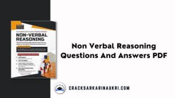 Non Verbal Reasoning Questions and Answers PDF – Practice & Tips