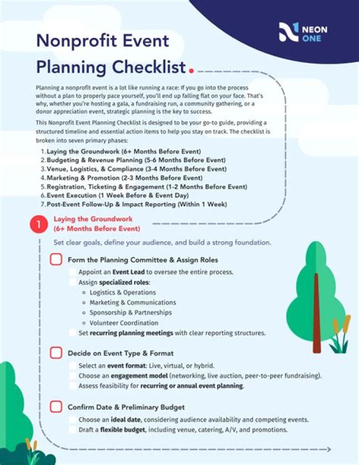 Nonprofit Fundraising Event Planning Checklist PDF – Get Ready in Minutes