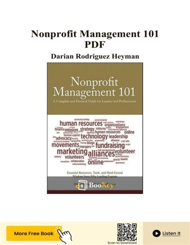 Nonprofit Management 101: Essential PDF Guide for Beginners