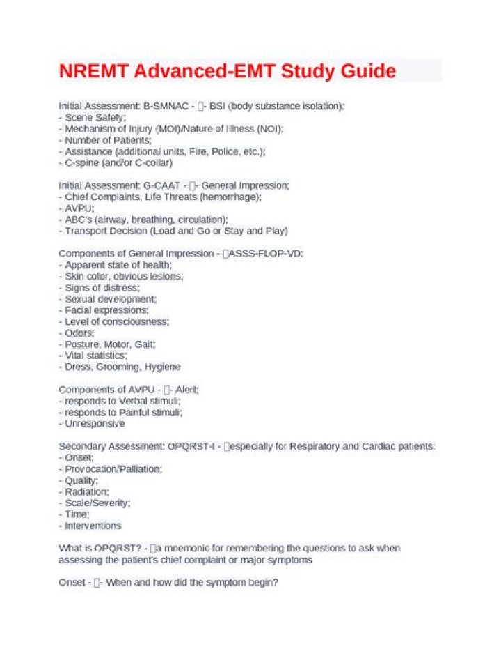 Nremt Medication List PDF: Complete Guide to NREMt Drugs