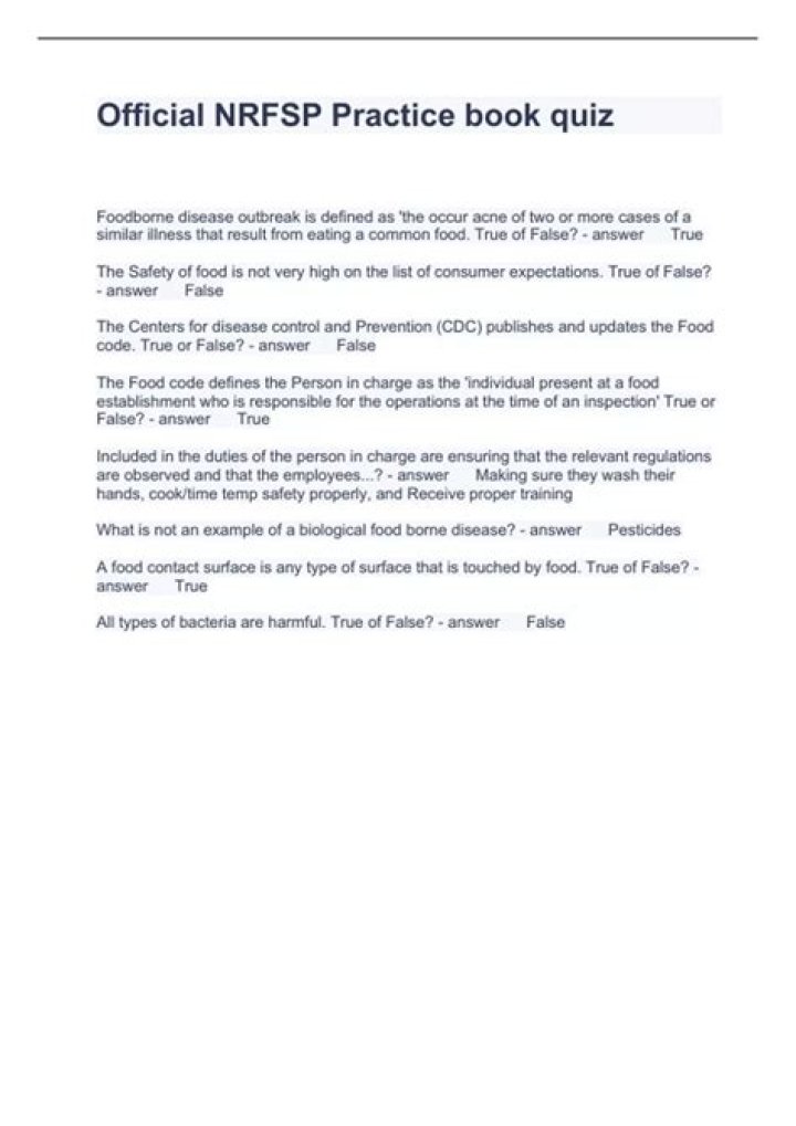 Nrfsp Practice Test Answers PDF – Pass with Confidence