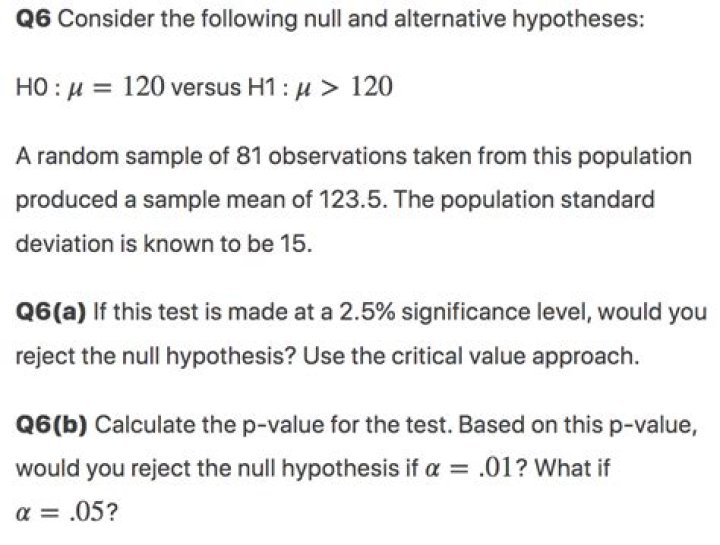 Null Hypothesis & Alternative Hypothesis Questions & Answers PDF Guide