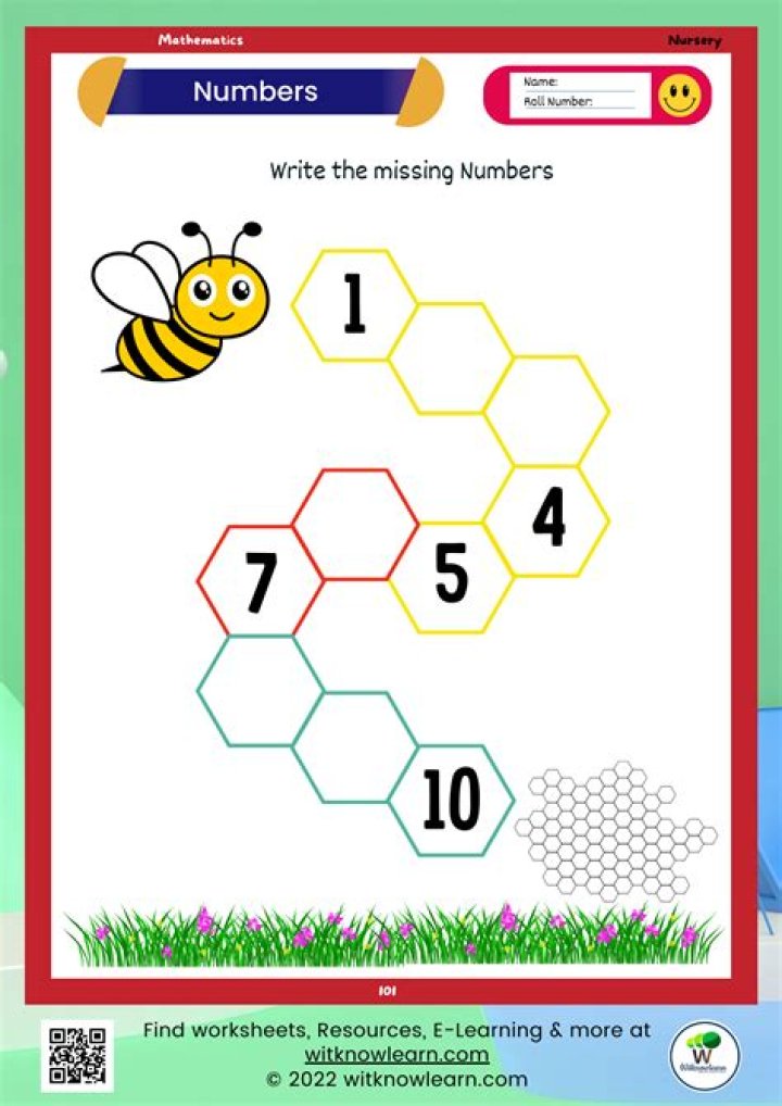 Free Numbers 1-10 Worksheets for Kindergarten PDF – Printable Practice Sheets