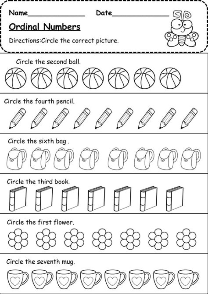 Free Kindergarten Numbers Worksheet PDF for Early Math Learning