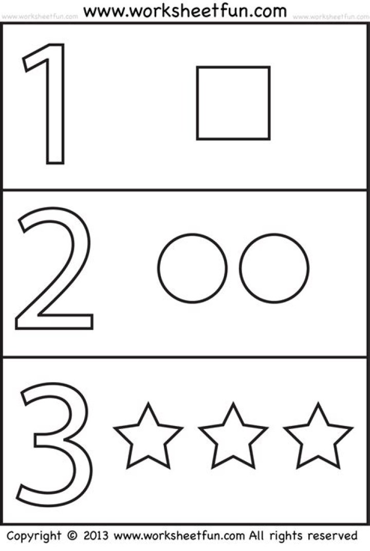 Free Numbers Worksheet Preschool PDF for Early Math Learning