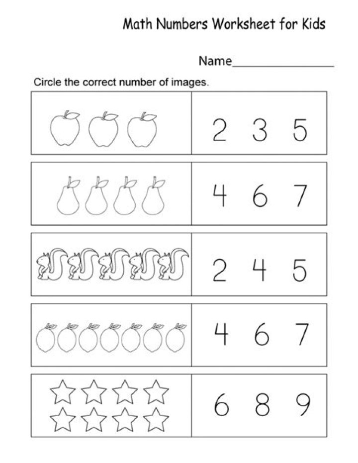 Free Numbers Worksheets for Preschool PDF – Instant Download