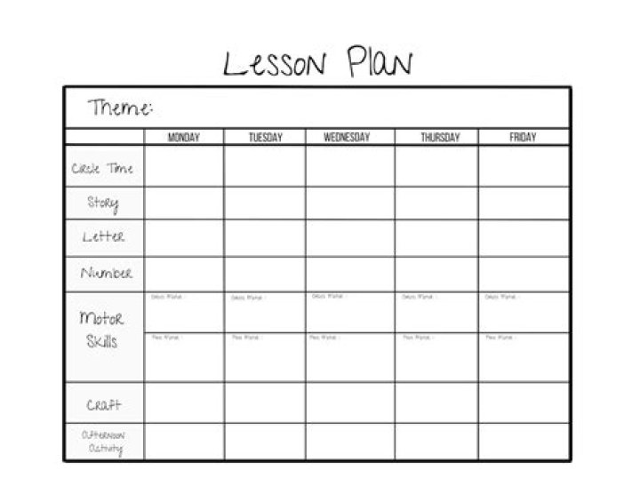 Nursery Lesson Plan PDF Free Download – Easy Activities for Toddlers