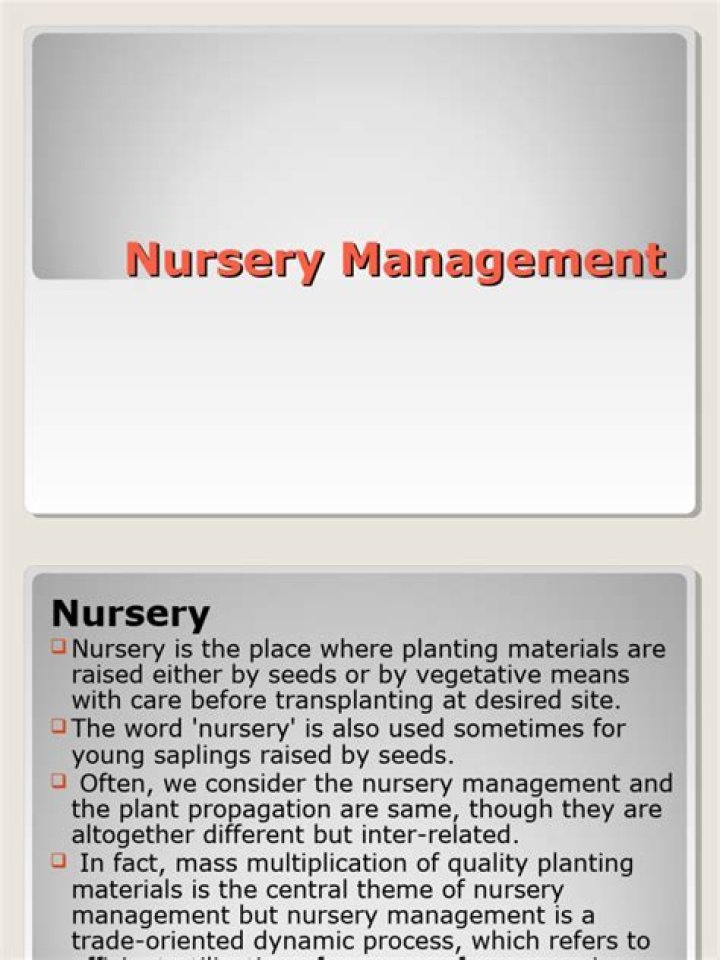 Expert Guide: Nursery Management Practices PDF for Success
