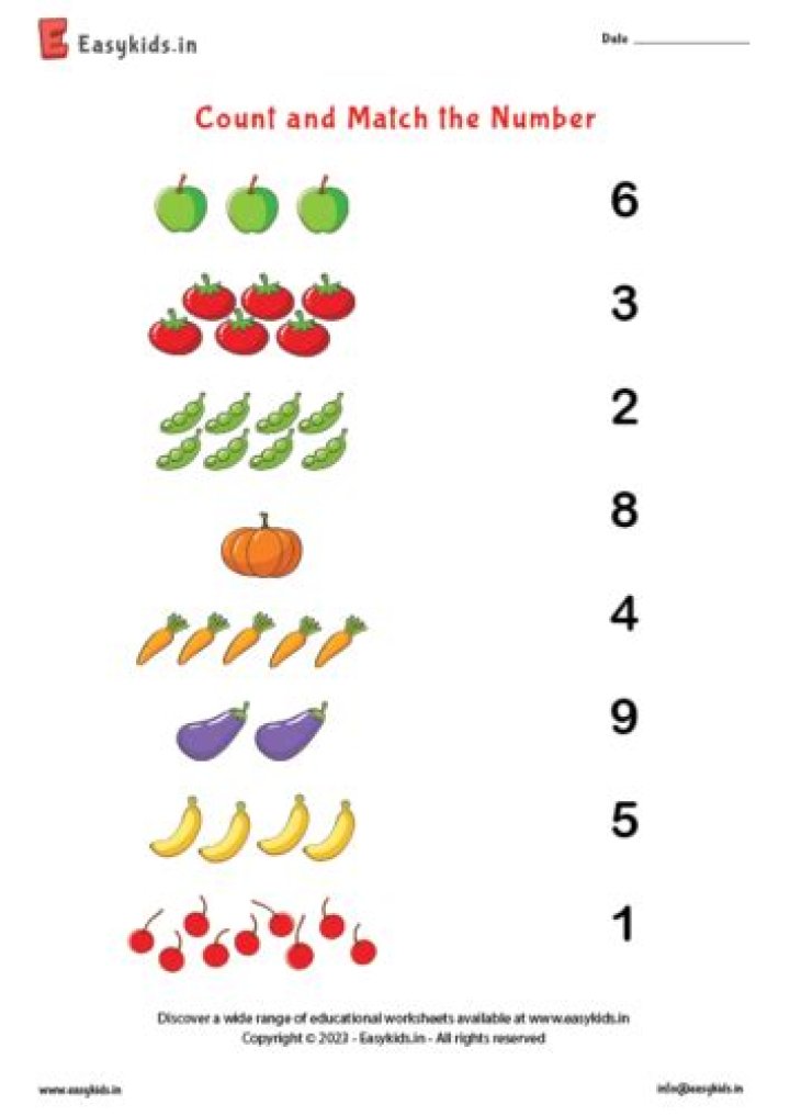 Free Nursery Math Worksheets PDF – Printable Learning Fun