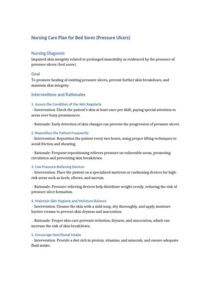 Nursing Care Plan for Bed Sores PDF: Essential Guide