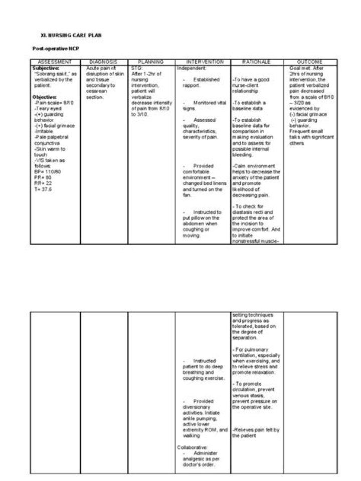 Nursing Care Plan for Cesarean Section PDF – Complete Guide