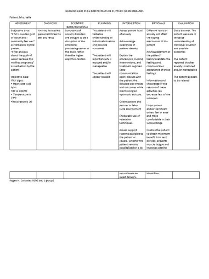 Nursing Care Plan for Premature Rupture of Membranes: Essential PDF Guide