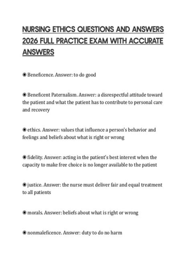 Nursing Ethics Questions and Answers PDF: Expert Guidance for Practitioners