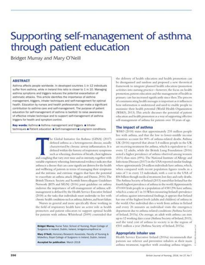 Nursing Management of Asthma: Essential PDF Guide