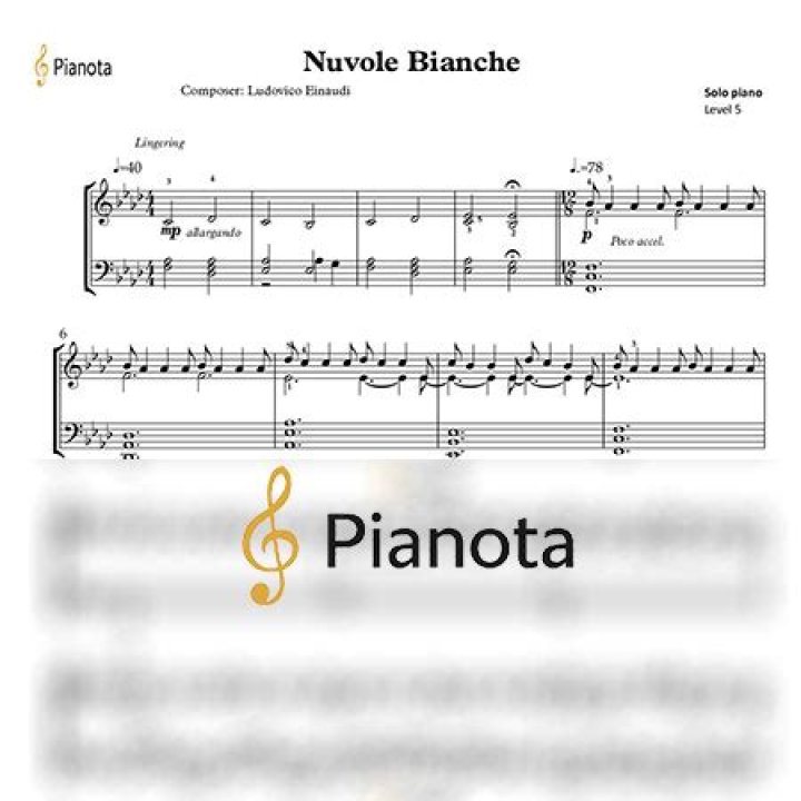 Nuvole Bianche Music Sheet PDF – Free Download & Play