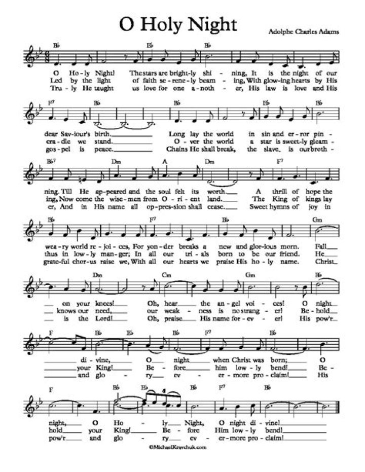 O Holy Night SATB Sheet Music PDF Download