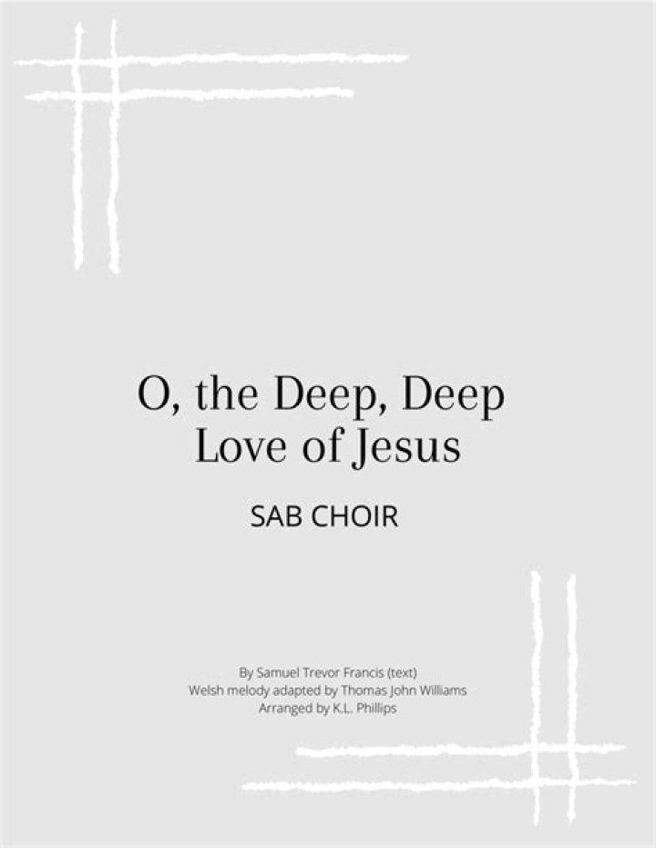 O the Deep, Deep Love of Jesus Sheet Music PDF – Instant Download