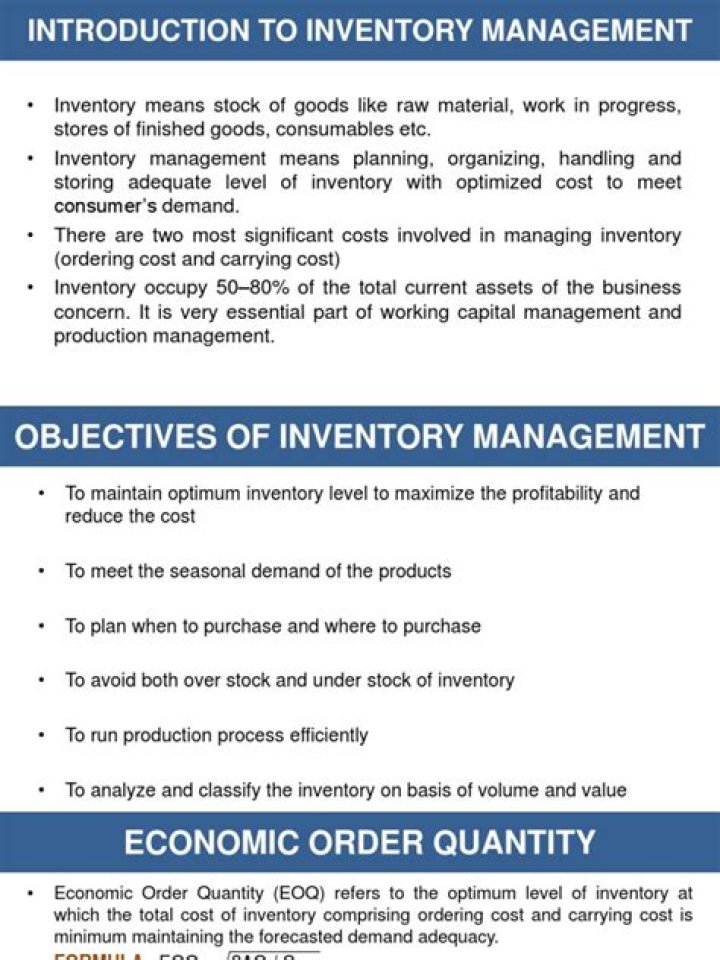 Key Objectives of Inventory Management PDF: Master Stock Control