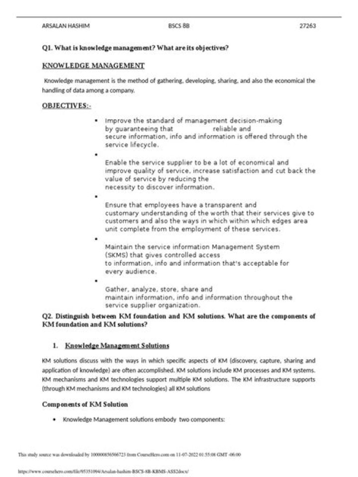 Objectives of Knowledge Management PDF: Key Goals & Strategies