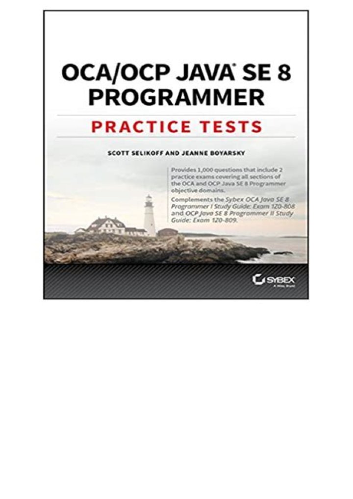 OCA/OCP Java SE 8 Programmer Practice Tests PDF – Full Practice Exam Pack