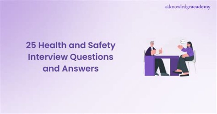Occupational Health and Safety Interview Questions & Answers PDF