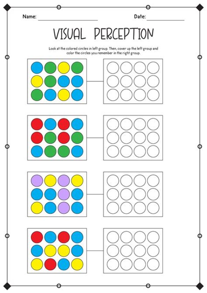 Occupational Therapy Visual Perception Worksheets PDF – Free Printable Resources