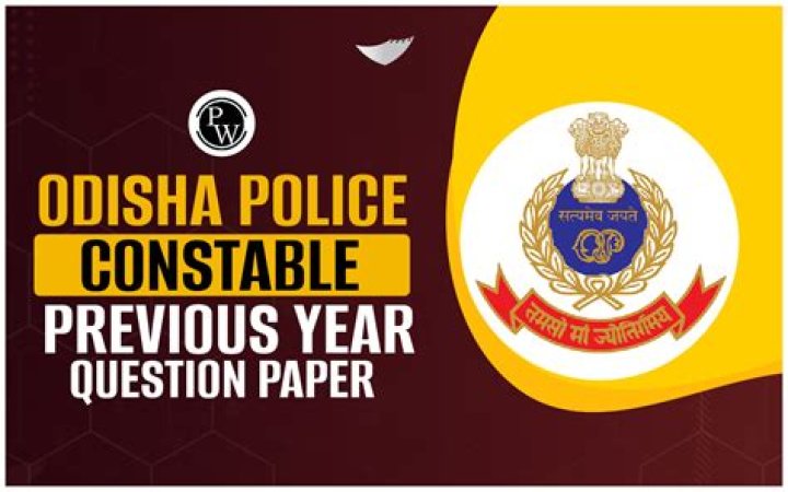 Odisha Police Constable Previous Year Question Paper PDF 2023-2024