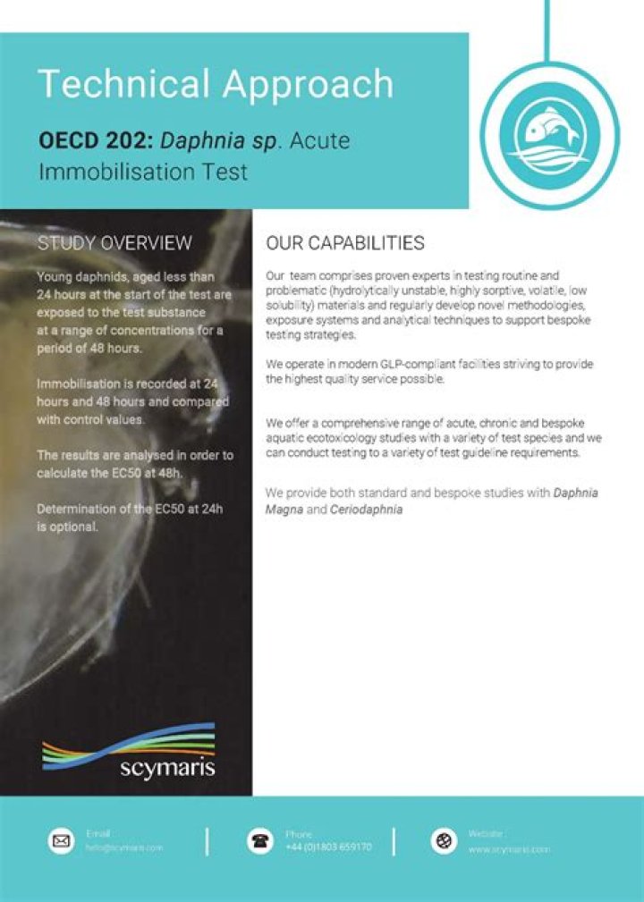 OECD 202 Daphnia Acute Immobilisation Test: Official Guidelines & PDF