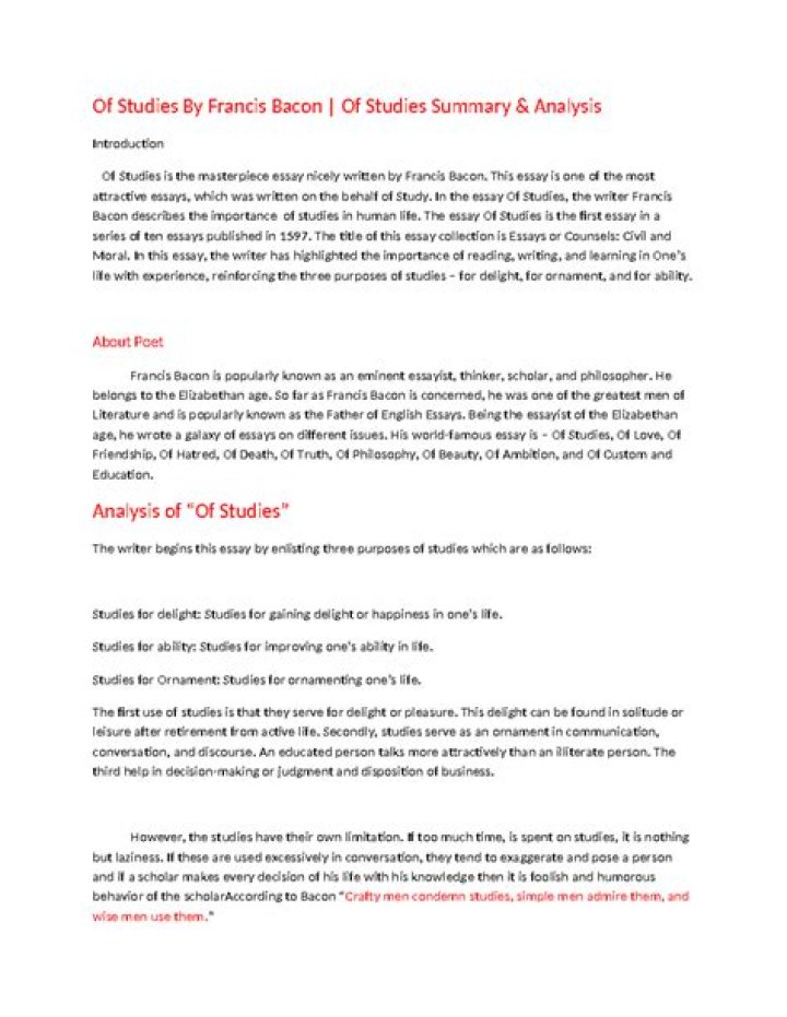 Francis Bacon Studies: Key Questions and Answers in PDF Format