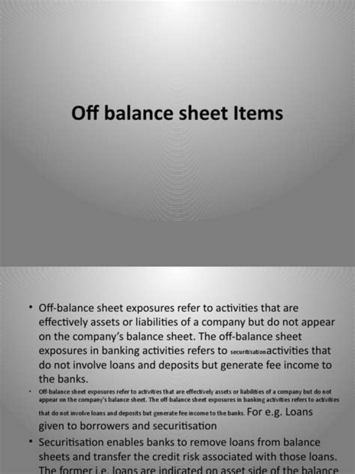 Off-Balance Sheet Items PDF: Full Guide & Reporting Standards