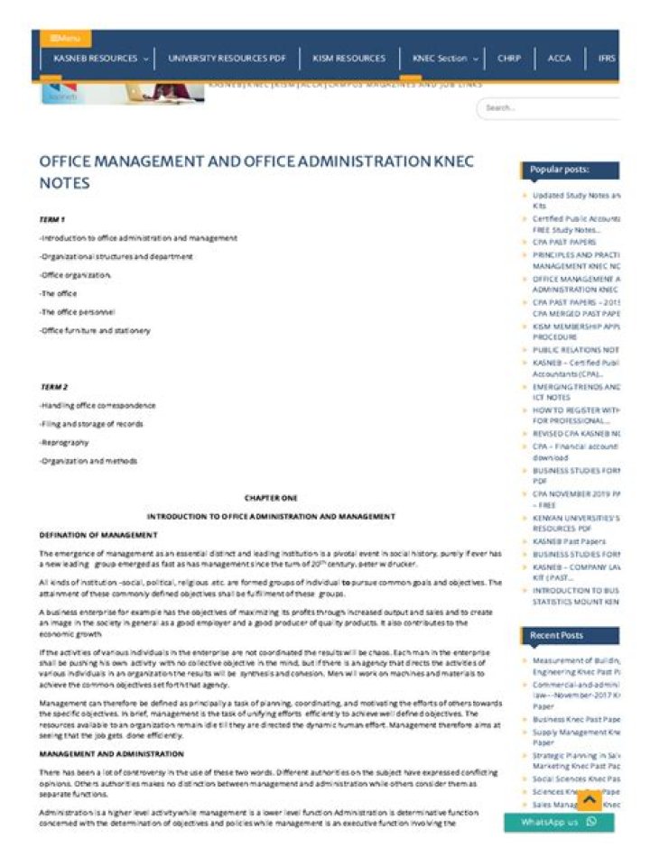 Essential Office Management Notes PDF for Efficient Workflow