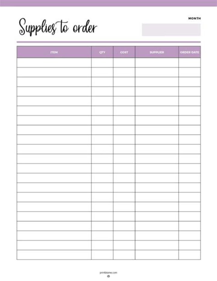 Download Free Office Supply Inventory List PDF for Efficient Management