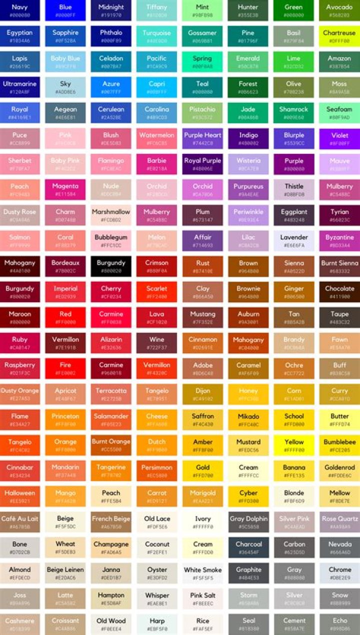Oil Paint Color Names List PDF – Ultimate Guide