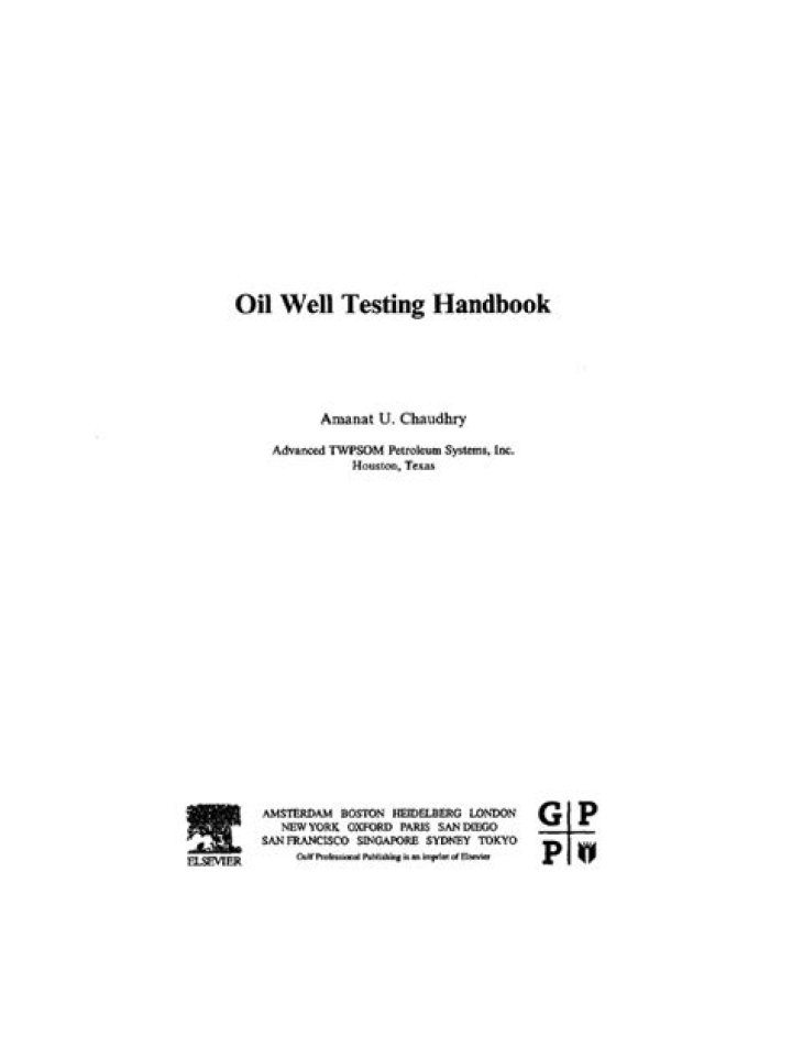Oil Well Testing Handbook PDF: Essential Guide for Safe Drilling