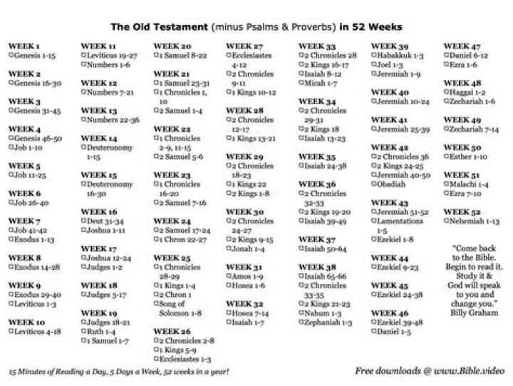 Old and New Testament Bible Reading Plan PDF: Daily Guide