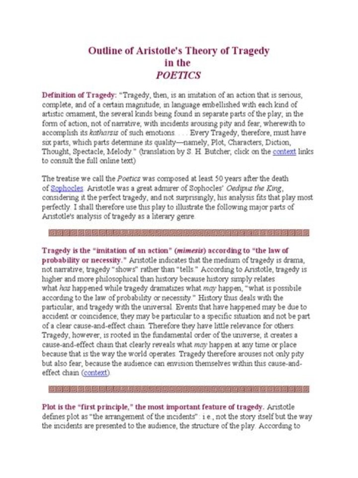 Aristotle’s Tragedy: PDF Answer Key & Analysis