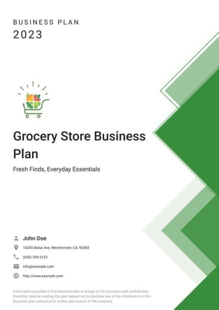 Launch Your Online Grocery Store: Expert Business Plan PDF