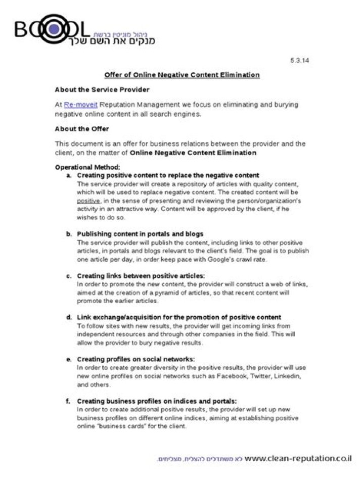 Expert Online Reputation Management Proposal PDF for Your Business