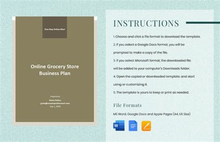 Free Online Store Business Plan Template PDF for Launching Your E-Commerce Venture